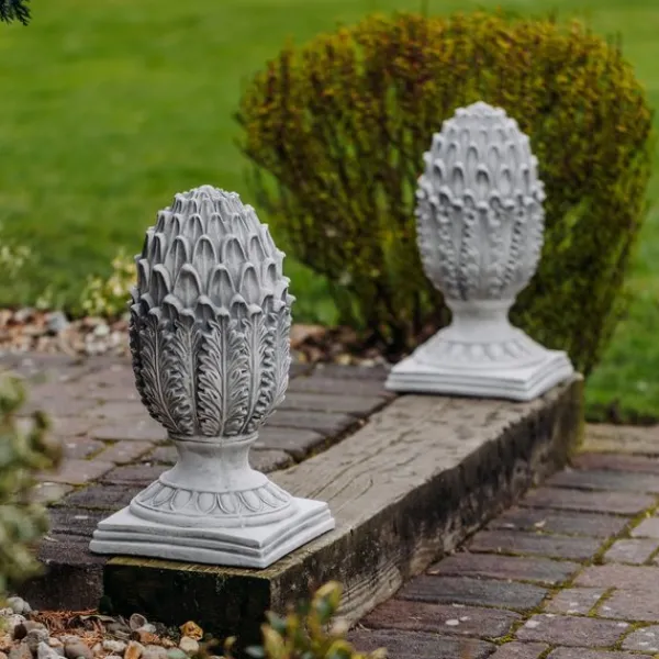 Gartendekoparadies Belle-Ensemble de deux grosses pommes de pin