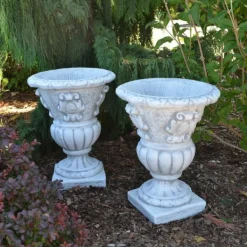 Gartendekoparadies Jardinières-Ensemble de jardinières en forme de vase