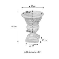 Gartendekoparadies Jardinières-Ensemble de jardinières en forme de vase