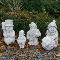 Gartendekoparadies Figures & Statues-Ensemble de personnages drôles d'hiver