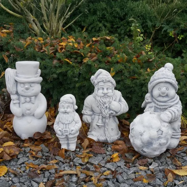 Gartendekoparadies Figures & Statues-Ensemble de personnages drôles d'hiver