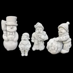 Gartendekoparadies Figures & Statues-Ensemble de personnages drôles d'hiver