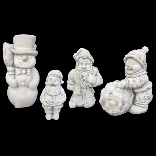 Gartendekoparadies Figures & Statues-Ensemble de personnages drôles d'hiver
