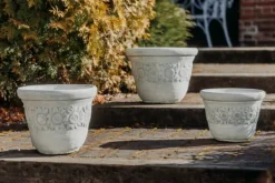 Gartendekoparadies Jardinières-Ensemble de pots de fleurs avec un motif de tournesol