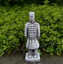Gartendekoparadies Figures & Statues-Ensemble de quatre guerriers chinois en terre cuite