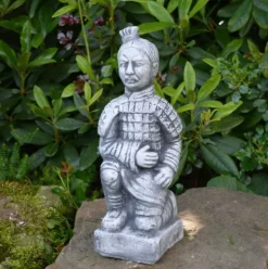 Gartendekoparadies Figures & Statues-Ensemble de quatre guerriers chinois en terre cuite