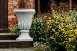 Gartendekoparadies Jardinières-Ensemble de vases à motif de feuilles