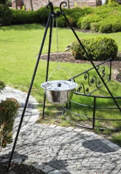 Gartendekoparadies Bols À Feu & Poêles De Jardin-Ensemble des chaînes et mousquetons pour une grille de barbecue