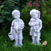 Gartendekoparadies Enfants & Anges-Ensemble petit garçon et fille