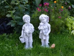 Gartendekoparadies Enfants & Anges-Ensemble petit garçon et fille