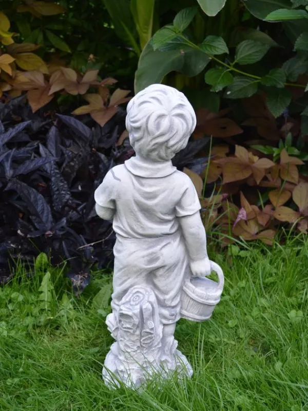 Gartendekoparadies Enfants & Anges-Ensemble petit garçon et fille
