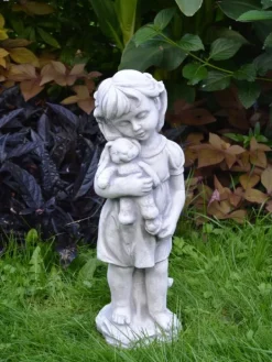 Gartendekoparadies Enfants & Anges-Ensemble petit garçon et fille