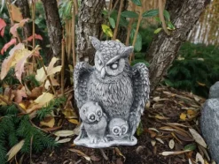 Gartendekoparadies Belle|Animaux-Famille de hibou avec jeune