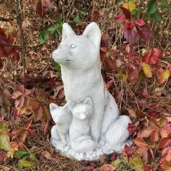 Gartendekoparadies Animaux-famille de renard