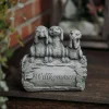 Gartendekoparadies Animaux-Famille de suricates dit : Bienvenue