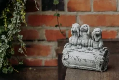 Gartendekoparadies Animaux-Famille de suricates dit : Bienvenue