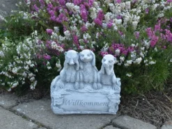 Gartendekoparadies Animaux-Famille de suricates dit : Bienvenue