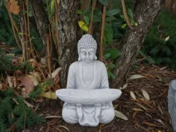 Gartendekoparadies Bouddhas-Figure de Bouddha avec grand bol