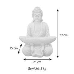 Gartendekoparadies Bouddhas-Figure de Bouddha avec grand bol