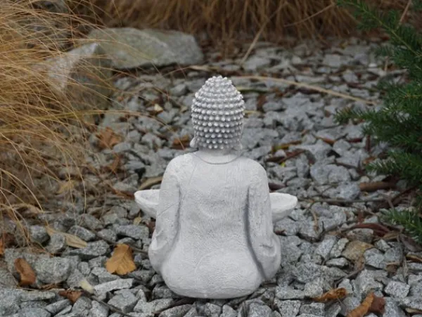 Gartendekoparadies Bouddhas-Figure de Bouddha avec grand bol