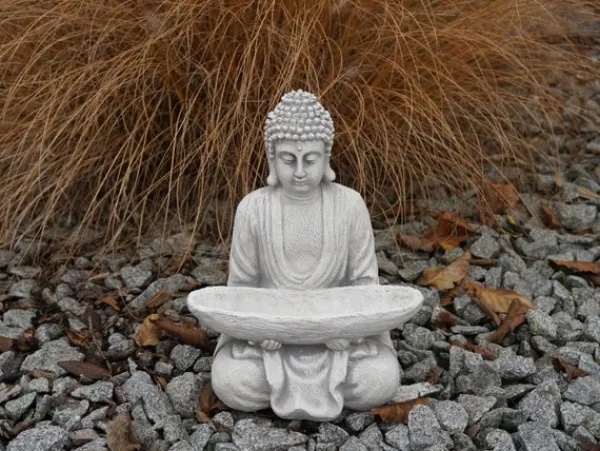 Gartendekoparadies Bouddhas-Figure de Bouddha avec grand bol