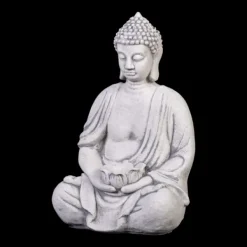 Gartendekoparadies Bouddhas-Figure de Bouddha avec un bol dans ses mains