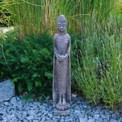 Gartendekoparadies Bouddhas-Figure étroite de Bouddha en coloration antique