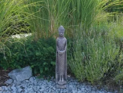Gartendekoparadies Bouddhas-Figure étroite de Bouddha en coloration antique