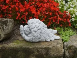 Gartendekoparadies Enfants & Anges-Figurine Ange - Bébé enveloppé d'ailes