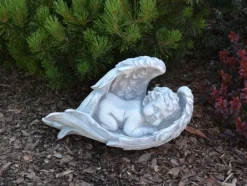 Gartendekoparadies Enfants & Anges-Figurine Ange - Bébé enveloppé d'ailes