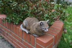 Gartendekoparadies Animaux-Figurine chat marron
