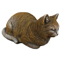 Gartendekoparadies Animaux-Figurine chat marron