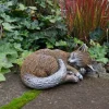 Gartendekoparadies Animaux-Figurine chat marron