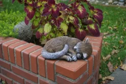 Gartendekoparadies Animaux-Figurine chat marron