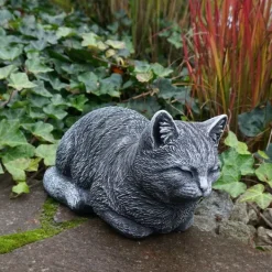Gartendekoparadies Animaux-Figurine de chat ancienne