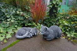 Gartendekoparadies Animaux-Figurine de chat ancienne