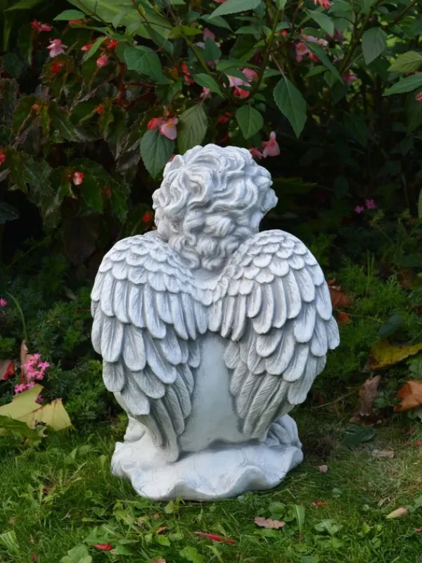 Gartendekoparadies Enfants & Anges-Figurine d'ange avec peluche
