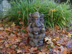 Gartendekoparadies Figures & Statues|Bouddhas-Figurine en pierre du divin Ganesha