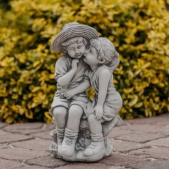 Gartendekoparadies Enfants & Anges-Figurine garçon et fille