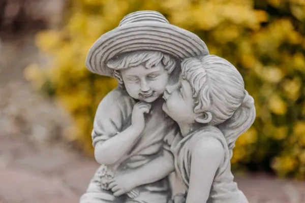 Gartendekoparadies Enfants & Anges-Figurine garçon et fille