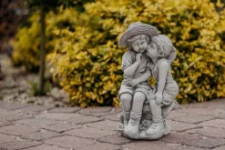 Gartendekoparadies Enfants & Anges-Figurine garçon et fille