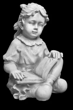 Gartendekoparadies Enfants & Anges-Fille avec livre préféré