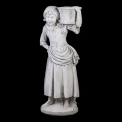 Gartendekoparadies Figures & Statues|Jardinières-Fille comme pilier de fleur