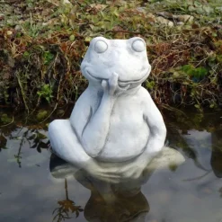 Gartendekoparadies Animaux-Flips – la grenouille réfléchie