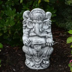 Gartendekoparadies Figures & Statues|Bouddhas-Ganesha : le divin en relief noir