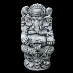 Gartendekoparadies Figures & Statues|Bouddhas-Ganesha : le divin en relief noir