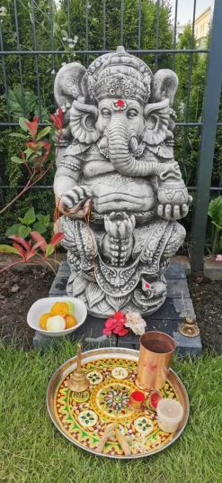 Gartendekoparadies Figures & Statues|Bouddhas-Ganesha : le divin en relief noir