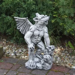 Gartendekoparadies Gargouilles-Gargouille avec des ailes