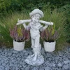 Gartendekoparadies Enfants & Anges-Garçon avec panier suspendu