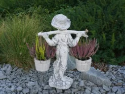 Gartendekoparadies Enfants & Anges-Garçon avec panier suspendu